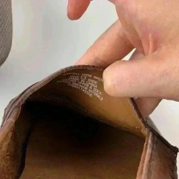 Giorgio Bertini loafers size 13 wide Bartell brown leather - Picture 8 of 9